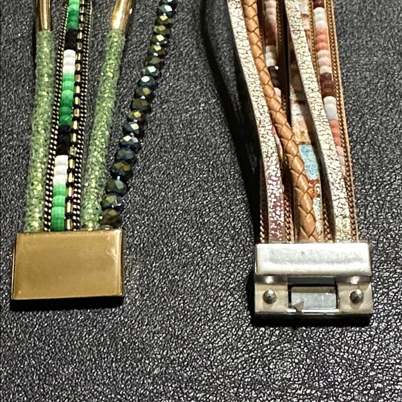 61.  Two Multi-Strap Magnetic Closure Bracelets - Picture 4 of 10